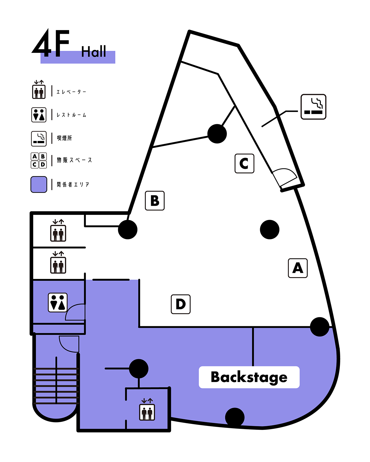 SHIBUYA RINGの4階フロア