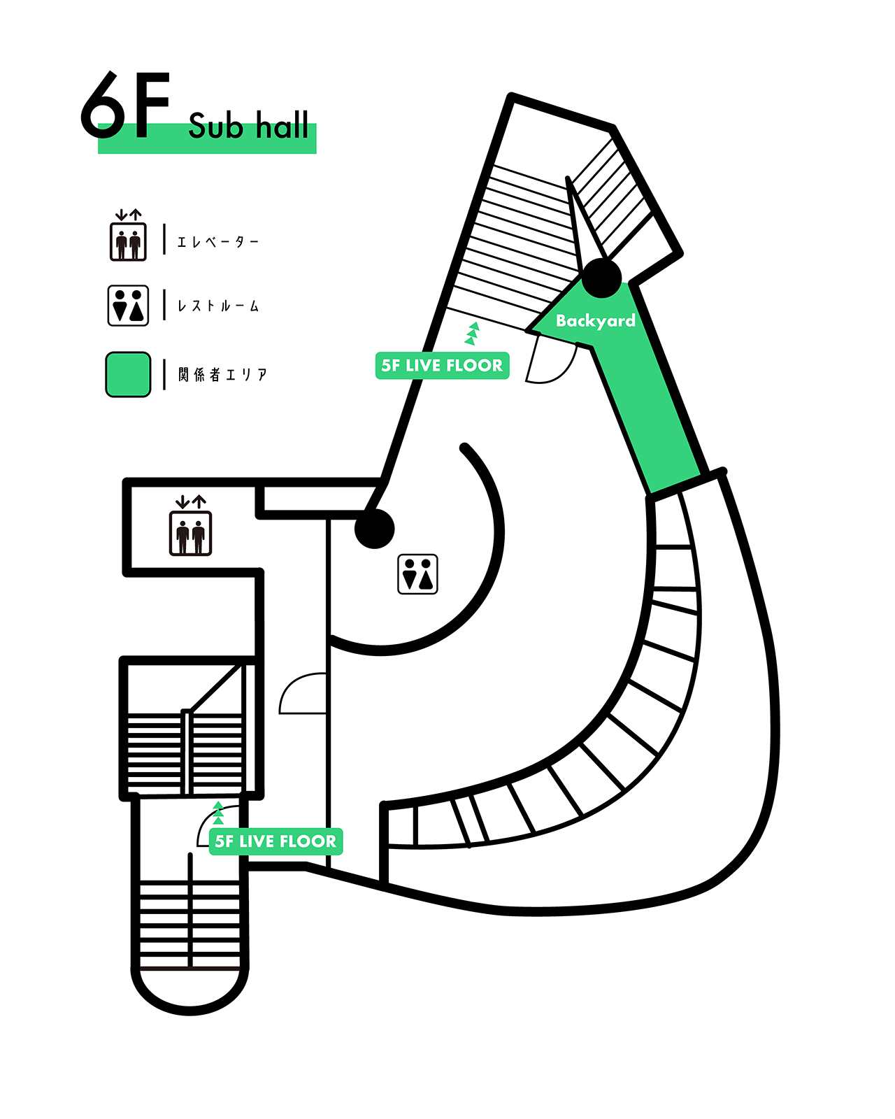 SHIBUYA RINGの6階フロア